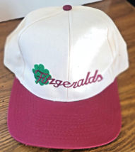 Fitzgeralds Baseball Cap Hat Maroon/Green Bill Snapback Embroidered Vintage - £5.46 GBP