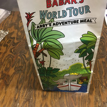 Arby&#39;s adventure meal Babar&#39;s world tour empty vintage paper bag movie prop - $19.75