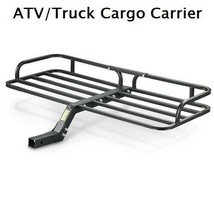 Cargo Carrier ATV Truck Car Steel Rack 2&quot; Receiver Hitch 300-lb Weight Capacity - £84.65 GBP