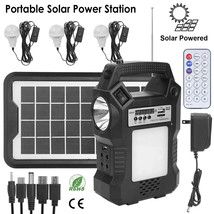 Portable Solar Power Station Generator Rechargeable Backup Emergency Pow... - £58.95 GBP