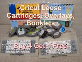  Cricut Loose Replacement Cartridges, Overlays, Booklets Buy 4 get 1 FREE  - £3.56 GBP+
