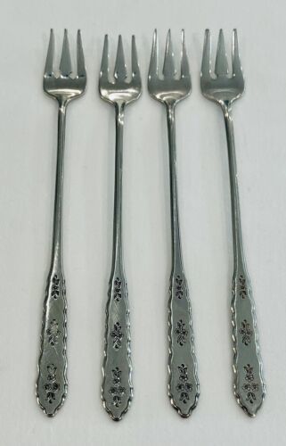 Oneida Cocktail Fork FLORAL BOUQUET Stainless Distinction Silverware Fla... - $8.91