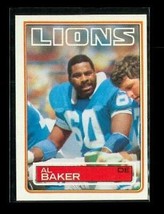 Vintage 1983 TOPPS Football Trading Card #59 AL BAKER Detroit Lions - £3.88 GBP