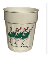 Original Graffi Plastic Cup 3 French Hens 12 Days Christmas Dancing Chic... - £7.77 GBP
