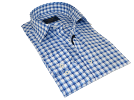 Men 100% Cotton Shirt Manschett Quesste Turkey Slim Fit 6012-05 Med Blue... - £33.04 GBP