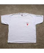 Vintage 90s Boston Red Sox  Logo Pocket T-Shirt Size XL - £12.22 GBP