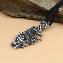 Real Silver Oxidized dragon charms Excellent Pendant - $31.97