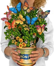 Pop Up Cards Buttercups and Butterflies 12&quot; Life Sized Forever Flower Bouquet 3D - £23.74 GBP