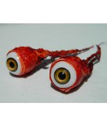 Dead Head Props Pair of Realistic Life Size Bloody Ripped Out Eyeballs -... - £23.63 GBP