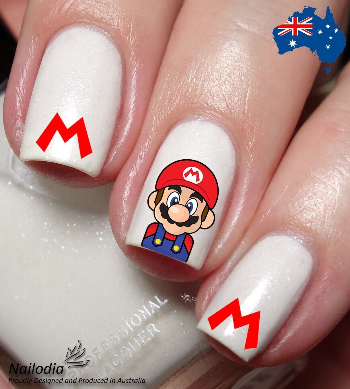 Super Mario Nail Art Decal Sticker Water Transfer Slider