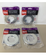 Pack of 4 Oatey Floor &amp; Ceiling Plate Cover Split Flange Replacement Fit... - $260.02 MXN