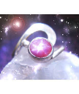 HAUNTED RUBY STAR SAPPHIRE WIZARD RING 7 WIZARDS WANDS MAGICK MYSTICAL TREASURE  - $307.77