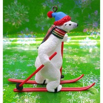 Hallmark Keepsake Ornament Goin&#39; Cross Country Polar Bear On Skies 1988 - $8.99