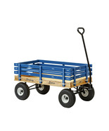 HEAVY DUTY BLUE WAGON 40x22 Bed Solid Steel Quality Cart Made in the USA - £288.69 GBP