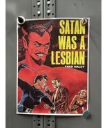 Satan Was a Lesbian Devil Fred Haley Vinyl Poster Retro 12X16 KG - $19.79