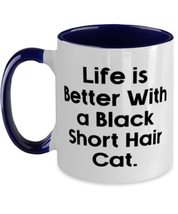 Perfect Black Short Hair Cat, Life is Better With a Black Short Hair Cat, Unique - £15.37 GBP