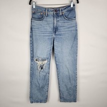 Madewell Jeans Womens The Perfect Vintage Straight Jean Size 28P Distressed  - £23.71 GBP