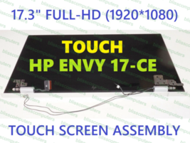 17.3&quot; LCD LED Touch Screen Bezel Assembly HP Envy 17-CE 17M-CE FHD 1920X1080 - £234.32 GBP