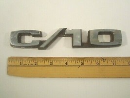 Original Vintage Metal Car Emblem Script Chevrolet C/10 [Y64E3] - £26.43 GBP