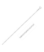 14k White Gold Classic Rolo Chain  Necklace 1.9mm Width 18&quot;-20&quot; Inch Length - £144.92 GBP+