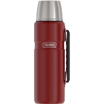 THERMOS Stainless King Vacuum-Insulated Beverage Bottle, 40 Ounce, Rustic Red - $59.99