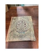 Vintage Artisan Brown Leather Bound Book Note Book Hard Cover - $363.98 MXN