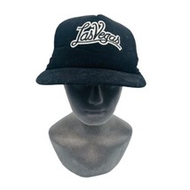 Winner Las Vegas Spellout Embroidered Black Corduroy SnapBack Trucker Hat - £19.07 GBP