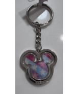 Disney Mickey Mouse Patriotic Stars Stripes Metal Spinner Keychain NEW - $23.05 CAD