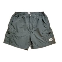 Bimini Bay Men&#39;s Stretchy Waist Nylon Cargo Shorts ~ Sz 40 ~ Green ~ 7&quot; ... - £20.47 GBP