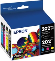 Epson 202 Claria Ink High Capacity Black &amp; Standard Color Cartridge Combo, 5100 - $75.98