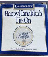 New Longaberger 1996 Happy Hanukkah Hanukkiah or Menorah Pottery Tie-On ... - $311.95 MXN