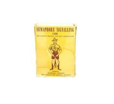 Antique National Boy Scouts of Canada Semaphore Signaling practice cards. - £57.49 GBP