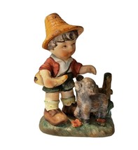 Lipper &amp; Mann Creations Shepherd Little Boy Sheep Lamb Figurine - £6.91 GBP