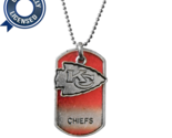 Kansas City Chiefs Dog Tag Charm Necklace NFL Offically Licensed - £9.34 GBP