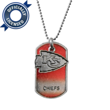 Kansas City Chiefs Dog Tag Charm Necklace NFL Offically Licensed - £9.30 GBP