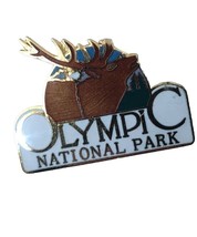 Olympic National Park Lapel Pin Caribou Enamel Pin Vintage - $195.71 MXN