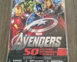 Marvel The Avengers Temporary Tattoos Superhero  50 Tattoo Pack Hulk Tho... - $5.42