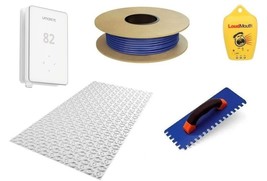 Laticrete 240V Strata Heat Kit: Smart WiFi Thermostat, Mat, Cable, Safe ... - $506.38+