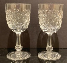 Baccarat Crystal Pasha Pattern Water Goblet Glasses 7 1/4&quot; Tall - £272.56 GBP
