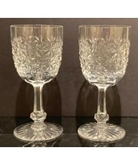 Baccarat Crystal Pasha Pattern Water Goblet Glasses 7 1/4" Tall - £276.16 GBP