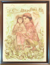 Edna Hibel(1917-2014)-&quot;Mrs. Hsu&quot;-Framed LE Lithograph/Rice Paper/Hand Signed/LOA - £195.94 GBP