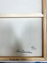 Pam Davidson Marble Rainbow H/S Original Abstract Pour Canvas Art - £270.28 GBP