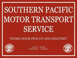 Southern Pacific Motor Transport Service Metal Sign - £23.94 GBP