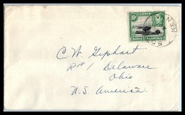 1949 Kenya Uganda Tanganyika Cover - To Delaware, Ohio Usa R4 - £2.34 GBP