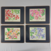 Summer Floral Pimpernel Placemats 4 Set Cork Backed Made in England Lot ... - £14.12 GBP