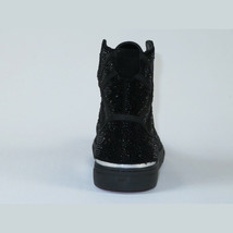 Mens High Top Shoes By FIESSO AURELIO GARCIA ,Fancy Rhine stones 2402 Black image 6