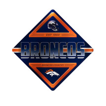 Denver Broncos Sign Metal Diamond Shape - €50,31 EUR