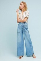 $158 Anthropologie Pilcro and The Letterpress High-Rise Wide-Leg Jeans S... - £78.46 GBP