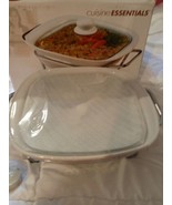 Gibson Cuisine Essentials Graceful Gatherings White Casserole and Warmin... - $5.89