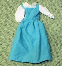 Vintage Disney Barbie Belle Village Dress 1990s Blue White Replacement Original - £8.61 GBP